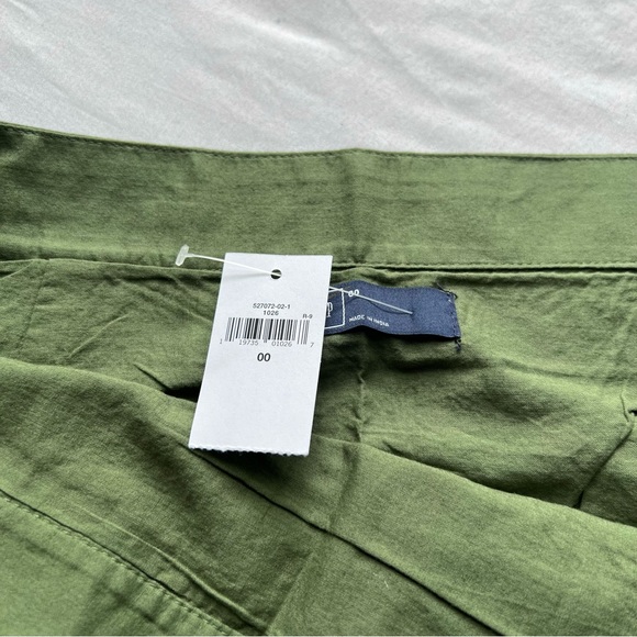 GAP Eyelet Tiered Mini Skirt Olive Green NWT - Picture 10 of 11